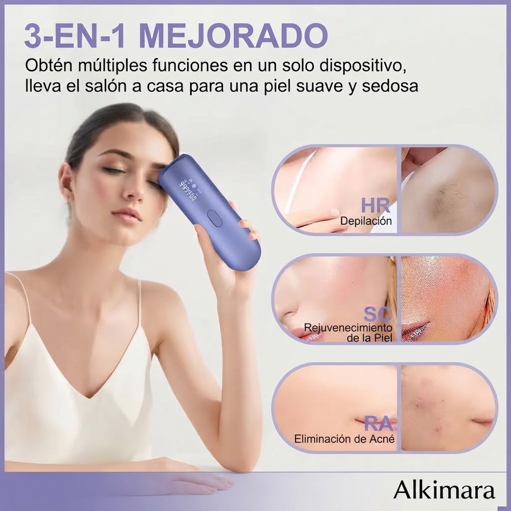 Depiladora Láser IPL Indolora con Efecto Frío Ice-Cooling